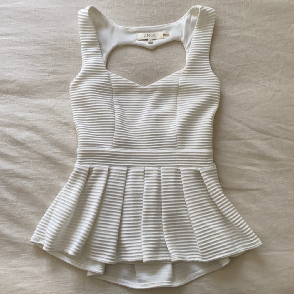 Peplum knit top